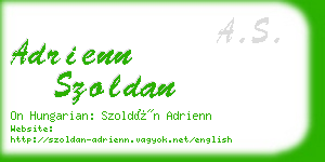 adrienn szoldan business card